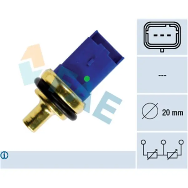 Sensor, temperatura del refrigerante FAE 33790 Oferta Limitada
