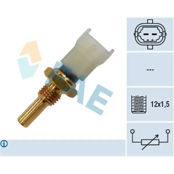 Sensor, temperatura del refrigerante FAE 33480 Últimas Unidades
