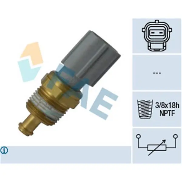 Sensor, temperatura del refrigerante FAE 33734 Devolución Gratuita