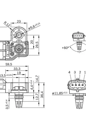Sensor presión Bosch 0281006051 Ordena Ya