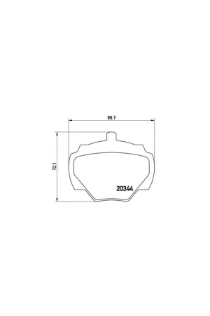 Profesional PASTILLA DE FRENO P44001 BREMBO - LAND ROVER DISCOVERY   (LJ, LG) - Eje trasero