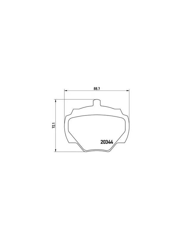 Profesional PASTILLA DE FRENO P44001 BREMBO - LAND ROVER DISCOVERY (LJ, LG) - Eje trasero