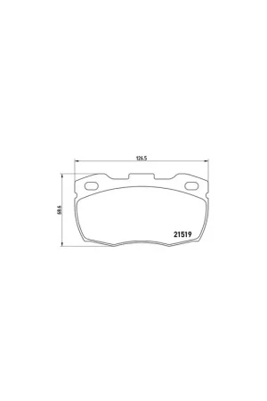 De Moda PASTILLA DE FRENO P 44 005 BREMBO - LAND ROVER DEFENDER Pick-up (LD_) - Eje delantero