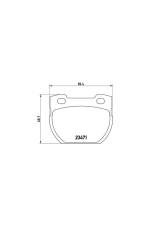 Artesanal PASTILLA DE FRENO P44006 BREMBO - LAND ROVER DEFENDER Pick-up (LD_) - Eje trasero
