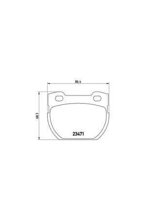 Precio De Fábrica PASTILLA DE FRENO P44007 BREMBO - LAND ROVER DEFENDER Caja/Chasis (LD) - Eje trasero