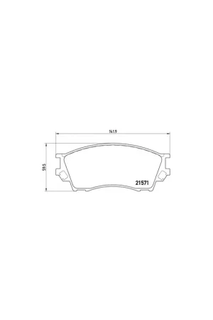 PASTILLA DE FRENO P49019 BREMBO - MAZDA EUNOS 800 (TA) - Eje delantero Stock Limitado