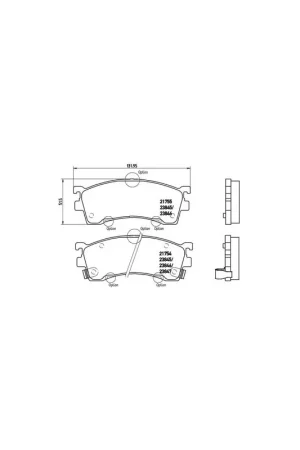 PASTILLA DE FRENO P 49 023 BREMBO - MAZDA 323 S Mk VI (BJ) - Eje delantero Oferta