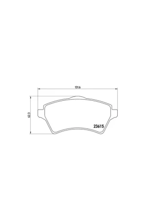 Gran Oferta PASTILLA DE FRENO P44011 BREMBO - LAND ROVER FREELANDER Soft Top - Eje delantero