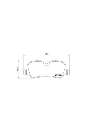PASTILLA DE FRENO P 44 013 BREMBO - LAND ROVER LR3 III (TAA) - Eje trasero Edición Limitada
