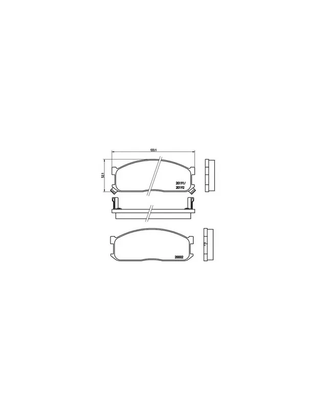 PASTILLA DE FRENO P49010 BREMBO - FORD ECONOVAN Furgón (KAA) - Eje delantero Oferta De Temporada