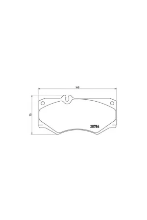 Certificado PASTILLA DE FRENO P50003 BREMBO - MERCEDES-BENZ CLASE G Todo terreno, abierta (W463) - Eje delantero