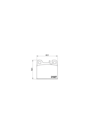 Novedad PASTILLA DE FRENO P50005 BREMBO - MERCEDES-BENZ CLASE S Coupé (C126) - Eje trasero