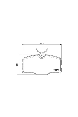 Premium PASTILLA DE FRENO P50006 BREMBO - MERCEDES-BENZ CLASE S Coupé (C126) - Eje delantero