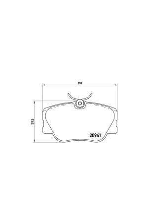 Pago Seguro PASTILLA DE FRENO P50008 BREMBO - MERCEDES-BENZ KOMBI Ranchera familiar (S124) - Eje delantero