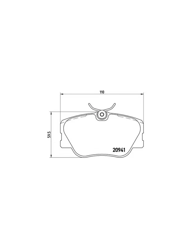 Moderno PASTILLA DE FRENO P50008 BREMBO - MERCEDES-BENZ CLASE E Descapotable (A124) - Eje delantero