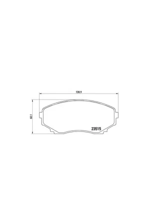 Envío Inmediato PASTILLA DE FRENO P 49 028 BREMBO - MAZDA MPV Mk II (LW) - Eje delantero