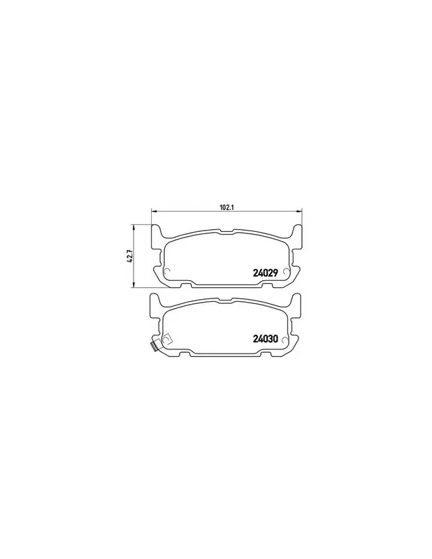 Marca Reconocida PASTILLA DE FRENO P 49 031 BREMBO - MAZDA MIATA II (NB) - Eje trasero
