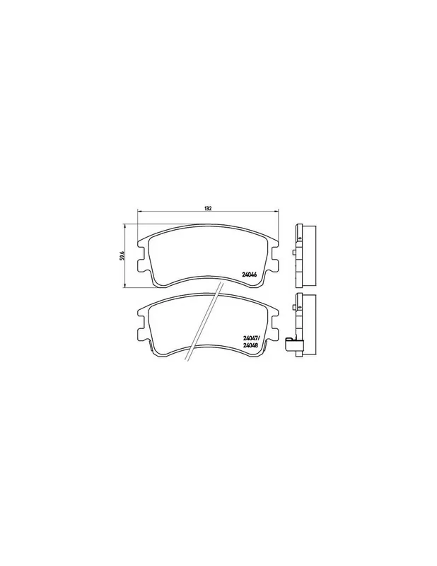 Comprar En Línea PASTILLA DE FRENO P49032 BREMBO - MAZDA ATENZA Fastback (GG) - Eje delantero