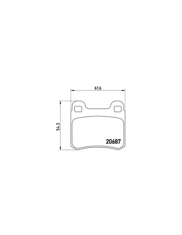 PASTILLA DE FRENO P50013 BREMBO - MERCEDES-BENZ Sedán (W124) - Eje trasero Moderno