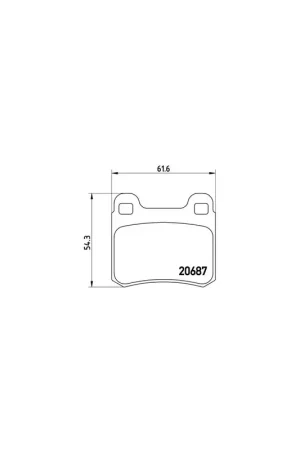 Promoción Exclusiva PASTILLA DE FRENO P50013 BREMBO - MERCEDES-BENZ CLASE E Sedán (W124) - Eje trasero
