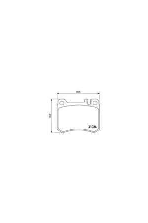 PASTILLA DE FRENO P50014 BREMBO - MERCEDES-BENZ SL (R107) - Eje delantero Bestseller