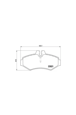 Envío Exprés PASTILLA DE FRENO P50020 BREMBO - MERCEDES-BENZ CLASE G Todo terreno, abierta (W463) - Eje trasero