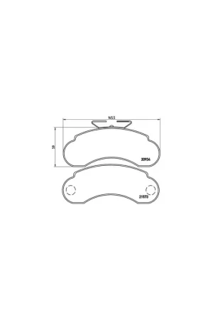 PASTILLA DE FRENO P50021 BREMBO - MERCEDES-BENZ 100 Autobús (631) - Eje delantero Compra Hoy