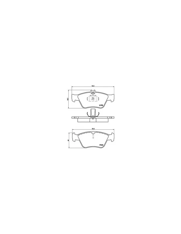 Gran Oferta PASTILLA DE FRENO P50023 BREMBO - MERCEDES-BENZ CLASE C Sedán (W202) - Eje delantero