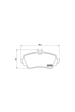 PASTILLA DE FRENO P50036 BREMBO - MERCEDES-BENZ CLASE A (W168) - Eje delantero Bestseller
