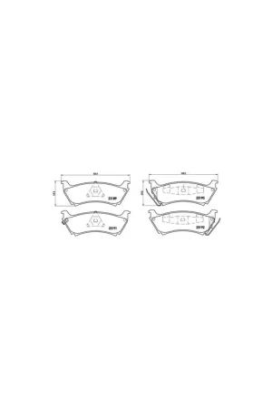 Mejor Precio PASTILLA DE FRENO P50040 BREMBO - MERCEDES-BENZ CLASE M (W163) - Eje trasero