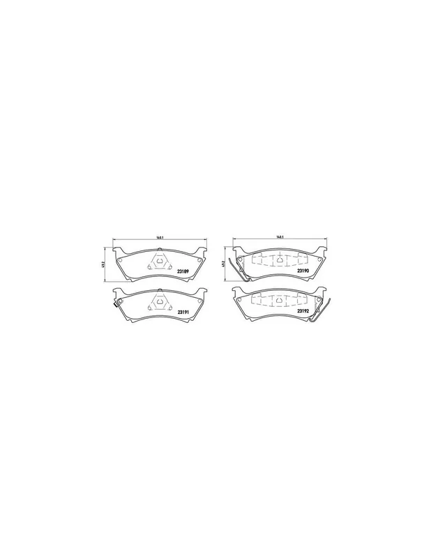 Mejor Precio PASTILLA DE FRENO P50040 BREMBO - MERCEDES-BENZ CLASE M (W163) - Eje trasero