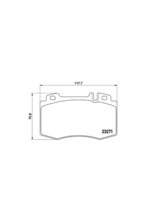 Precio De Oferta PASTILLA DE FRENO P50041 BREMBO - MERCEDES-BENZ CL-CLASS Coupé (C215) - Eje delantero