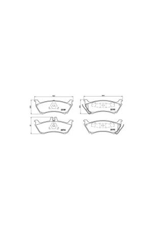 Mejor Precio PASTILLA DE FRENO P50044 BREMBO - MERCEDES-BENZ CLASE M (W163) - Eje trasero