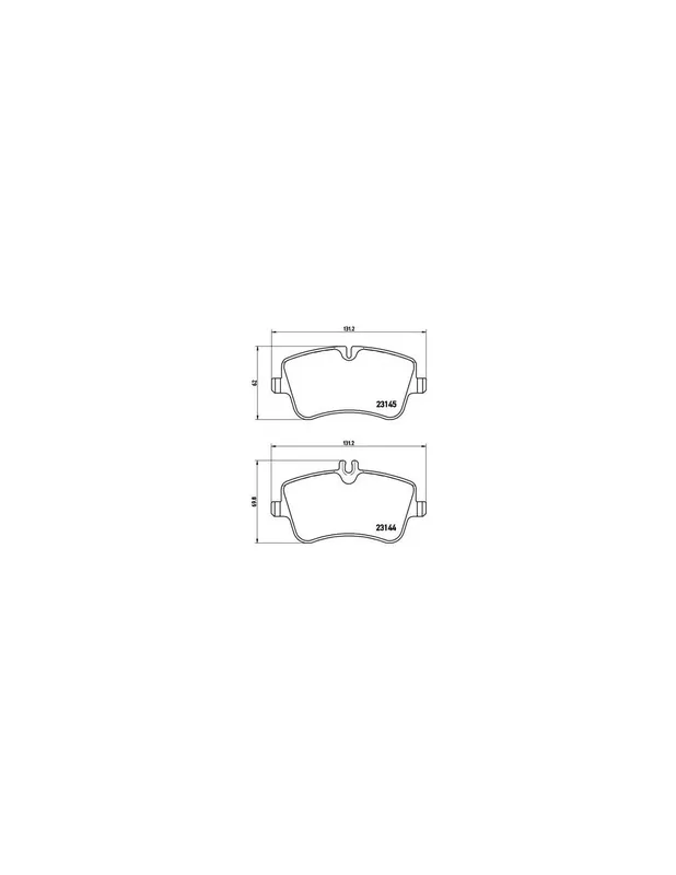 PASTILLA DE FRENO P50045 BREMBO - MERCEDES-BENZ CLASE C Sedán (W203) - Eje delantero Mejor Precio