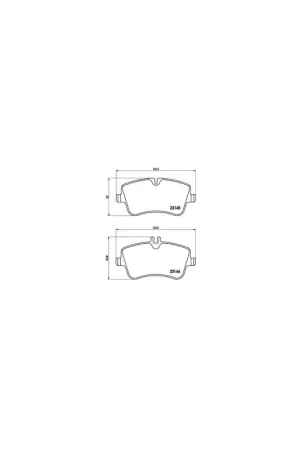 Precio Económico PASTILLA DE FRENO P50045 BREMBO - MERCEDES-BENZ CLK (C209) - Eje delantero