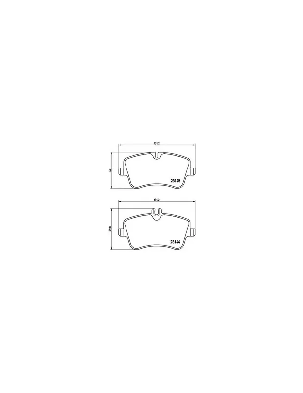 PASTILLA DE FRENO P50046 BREMBO - MERCEDES-BENZ CLASE C Sportscoupe (CL203) - Eje delantero Imprescindible (Must-Have)