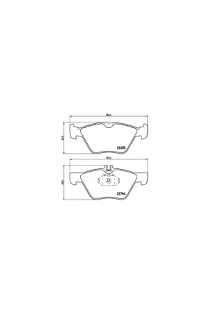 Auténtico PASTILLA DE FRENO P50026 BREMBO - CHRYSLER CROSSFIRE - Eje delantero