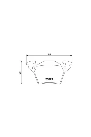 Solo Por Tiempo Limitado PASTILLA DE FRENO P50032 BREMBO - MERCEDES-BENZ VITO Autobús (638) - Eje trasero