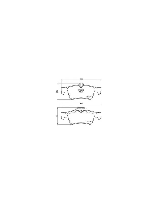 Venta Final PASTILLA DE FRENO P50052 BREMBO - MERCEDES-BENZ CLASE E Sedán (W212) - Eje trasero
