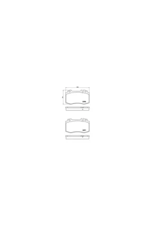 Moderno PASTILLA DE FRENO P50053 BREMBO - MERCEDES-BENZ CL-CLASS Coupé (C215) - Eje delantero