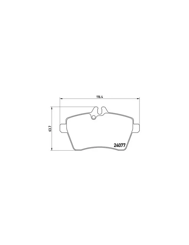 PASTILLA DE FRENO P50054 BREMBO - MERCEDES-BENZ CLASE A (W169) - Eje delantero Promoción
