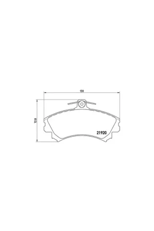 PASTILLA DE FRENO P50055 BREMBO - MITSUBISHI MIRAGE VI (Z3_A, Z2_A) - Eje delantero Popular