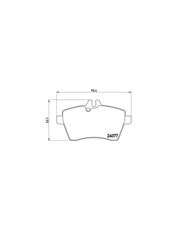 PASTILLA DE FRENO P50056 BREMBO - MERCEDES-BENZ CLASE A (W169) - Eje delantero Lujoso
