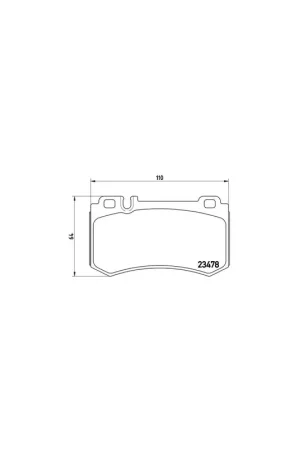 Certificado PASTILLA DE FRENO P 50 061 BREMBO - MERCEDES-BENZ CLASE S Coupé (C216) - Eje trasero