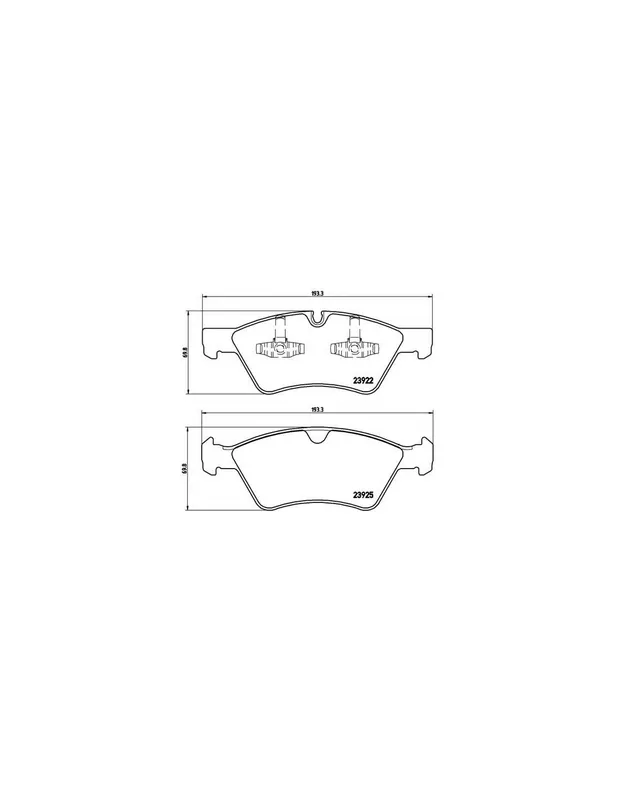 PASTILLA DE FRENO P 50 063 BREMBO - MERCEDES-BENZ CLASE R (W251, V251) - Eje delantero Exclusivo