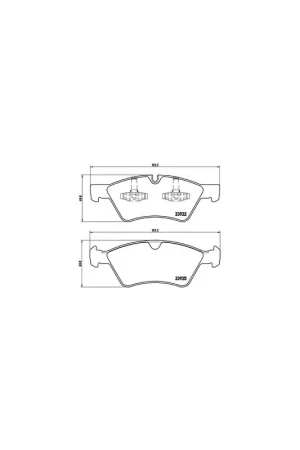 Envío Exprés PASTILLA DE FRENO P 50 063 BREMBO - MERCEDES-BENZ CLASE G (W463) - Eje delantero
