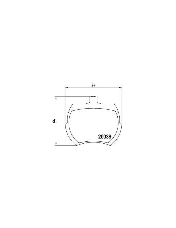 Alta Calidad PASTILLA DE FRENO P52002 BREMBO - AUSTIN 1000-Series MK II - Eje delantero