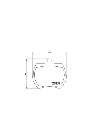 A Buen Precio PASTILLA DE FRENO P52002 BREMBO - ROVER MINI - Eje delantero