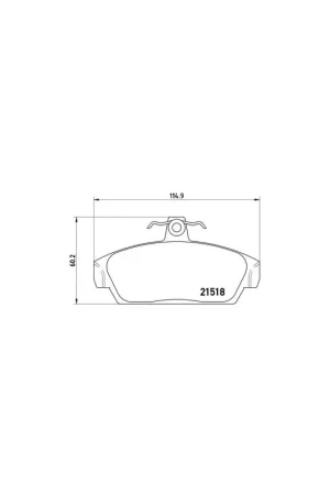 Mayoreo PASTILLA DE FRENO P52015 BREMBO - ROVER 100 / METRO (XP) - Eje delantero
