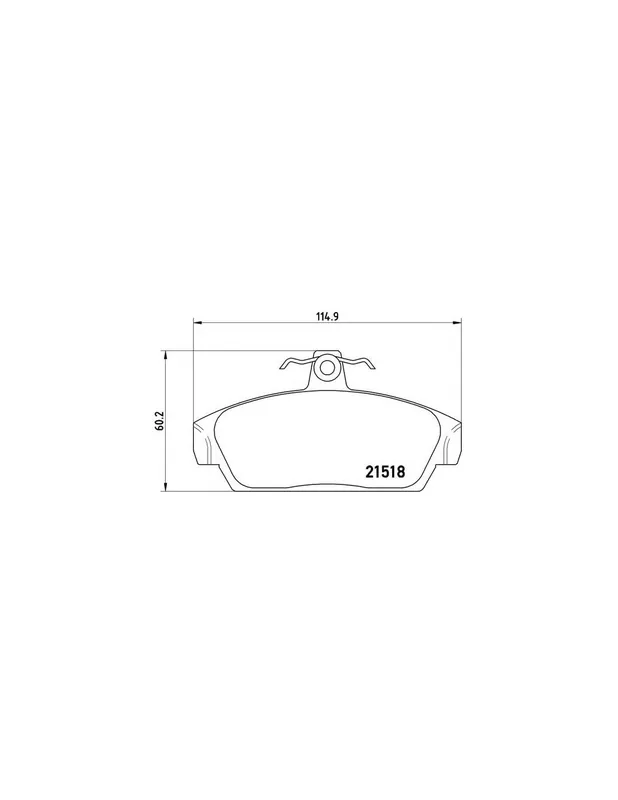 Rebajas PASTILLA DE FRENO P52015 BREMBO - MG MGF (RD) - Eje delantero